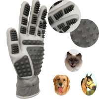 Massage Hand Brush Hair Remover Mitt Pet Grooming Glove for Dogs/Cats